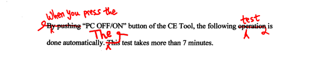 [ Starting the CE Tool test (markup) ]